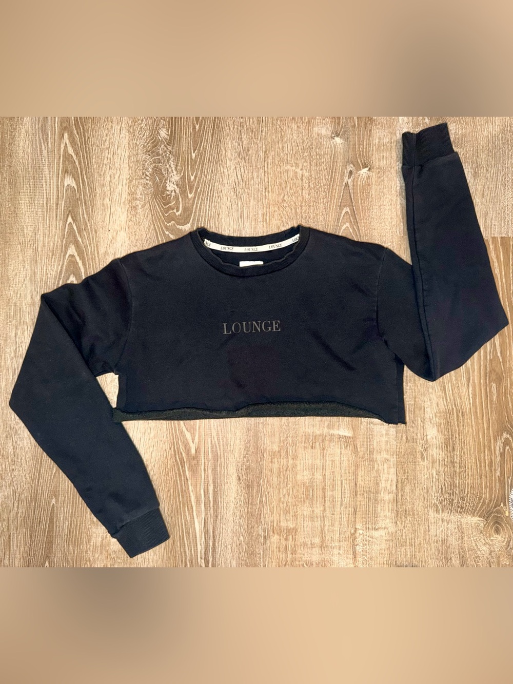 Lounge cropped sweatshirt